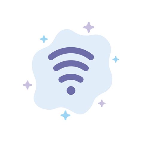 Wifi Services Signal Blue Icon On Abstract Cloud Background 13329939
