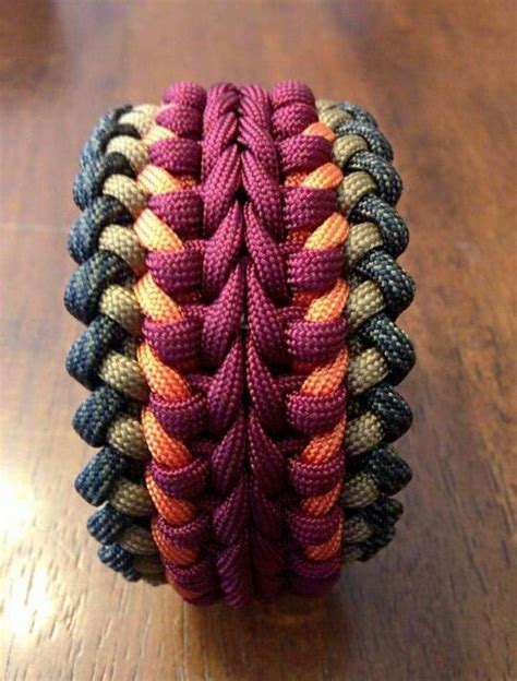 Paracord projects and ideas which can be very handy. Wide sanctified Paracord Bracelet | Paracord diy, Paracord, Paracord projects