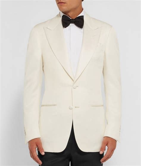 James Bond Spectre Tuxedo Daniel Craig White Ivory Dinner Suit