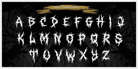 Pin By Олег КОКОН On A Horror Fonts And Others Metal Font