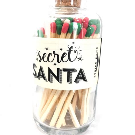 Mini Apothecary Christmas Secret Santa Matches Made Market Co
