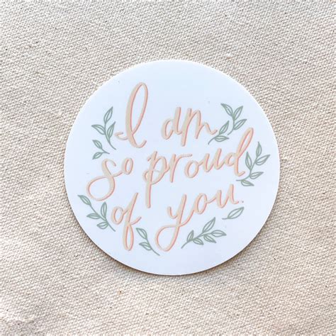 Im So Proud Of You Sticker Proud Sticker Vinyl Sticker Etsy