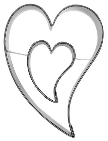 Valentinstag malvorlagen kostenlos zum ausdrucken. Herz S, schief, doppelt - 6,5 cm - Alle Ausstechformen ...