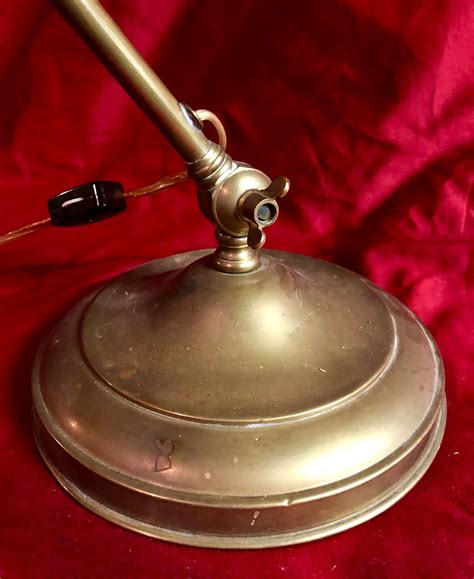 Brass Adjustable Antique Desk Lamp Miller Company