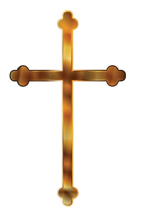 Isolated Golden Crucifix Illustration Christian Artifact Vector