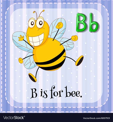 Letter B Is For Bee Royalty Free Vector Image Vectorstock