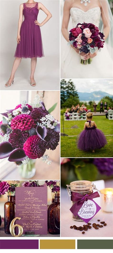 fall wedding color trends plum wedding colors purple fall wedding wedding color palette