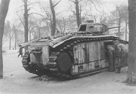 French Char B1 Tank Number 112 Named Mulhouse 2 World War Photos