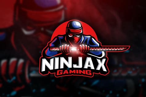 Ninjax Gaming Mascot And Esport Logo ~ Logo Templates ~ Creative Market