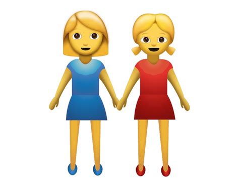 Download Two Women Holding Hands Iphone Emoji Icon Clip Art Library
