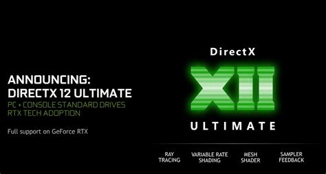Directx 12 Ultimate Announced The Gold Standard For Next Gen Games