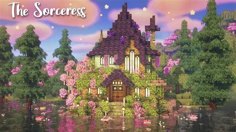 Building A Magical Cottage Minecraft Speed Build 🧙‍♀️ Youtube
