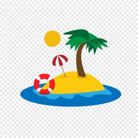 Island Illustration Palm Islands Tropical Islands Resort Beach