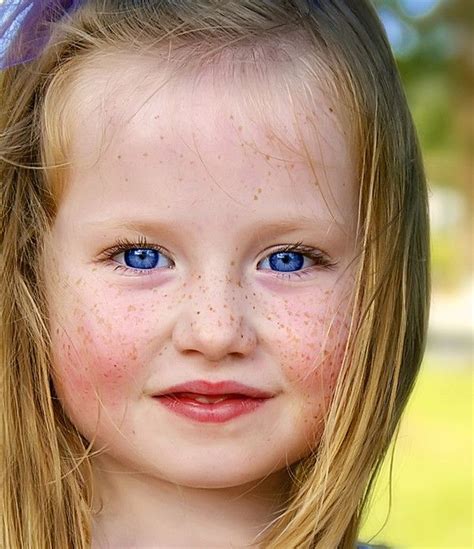 Innocence Blonde Babies Freckles Beautiful Children