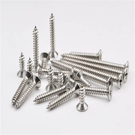 High Quality 300pcslot 304 Stainless Steel Self Tapping Screws Phillips Screws Counter Sunk