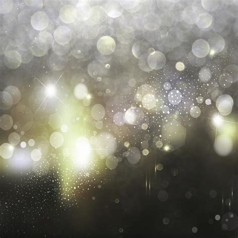 Glittering Sparkling Blurred Bokeh Lights Abstract Background Stock