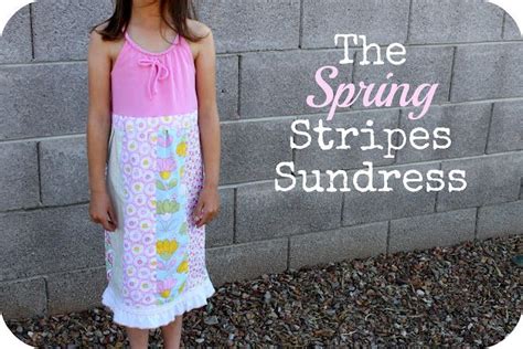 Spring Stripes Sundress By Valerie Of Occasionally Crafty Melly Sews Spring Stripes Sewing