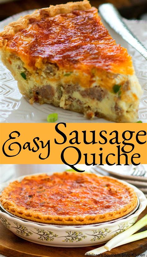 Easy Sausage Quiche Breakfast Quiche Recipes Quiche Recipes Easy