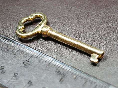 Antique Skeleton Key Vintage Key Old Gold Key By Keywayhardware