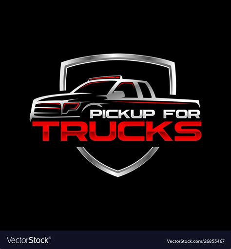 Pickup Truck Logo Royalty Free Vector Image Vectorstock