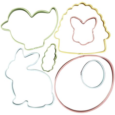 Wilton Easter Shapes Cookie Cutters 7 Piece