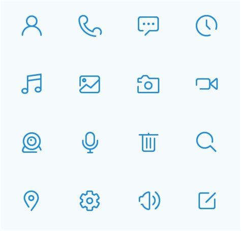 Free 16 Glyph Icons Vector Titanui