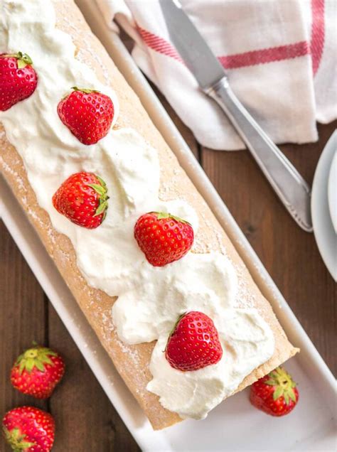 Strawberry Swiss Roll Cake Recipe Plated Cravings