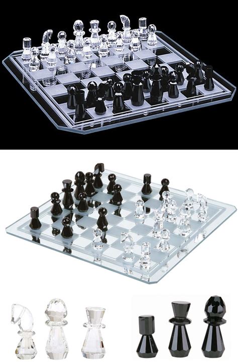 Crystal Chess Sets Modern Contemporary