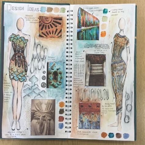 Pin By Divya Mullick On Textiles Fashion Portfolio Layout Textiles Sketchbook Sketchbook Layout