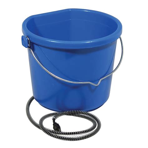 5 Gallon Flatback Heated Water Bucket In Water Buckets Waterers At Schneider Saddlery