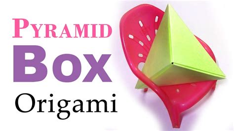 Pyramid Origami Easy Paper Fold Diy Cute T Box Paper Box Tutorial