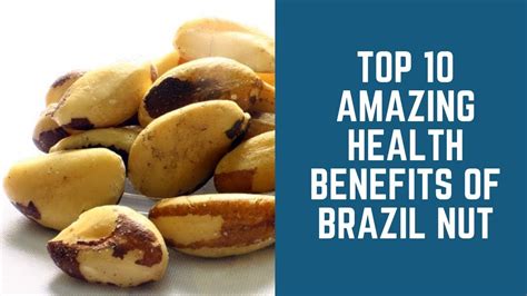 Top 10 Health Benefits Of Brazilian Nut Youtube