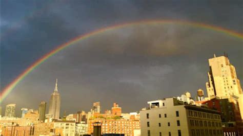 Beautiful Rainbows Emerge In New York Area After Storms Move Through