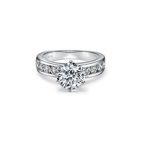 The Tiffany® Setting With A Diamond Band Worlds Most Iconic