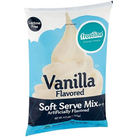 Frostline Vanilla Soft Serve Ice Cream Mix Pounds Vanilla Ounce Pack Of
