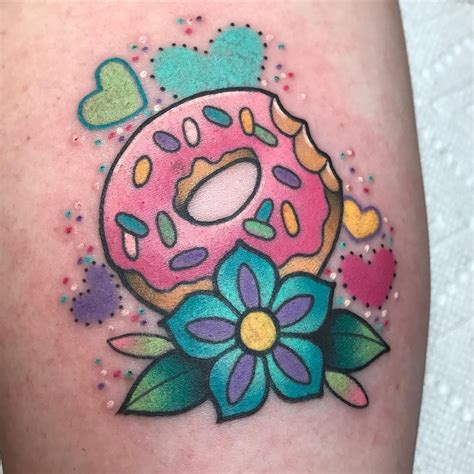 Kawaii Donut Tattoo