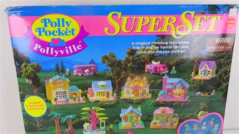 Vintage Polly Pocket Pollyville Superset Nursery School 100 Complete
