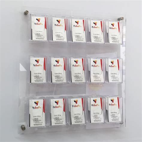 Vistaprint has hundreds of custom visiting card design templates to help get you started, and a business card holder accessory is the perfect finishing touch. Customize Your Multi-Pocket Wall Mounted Business Card ...