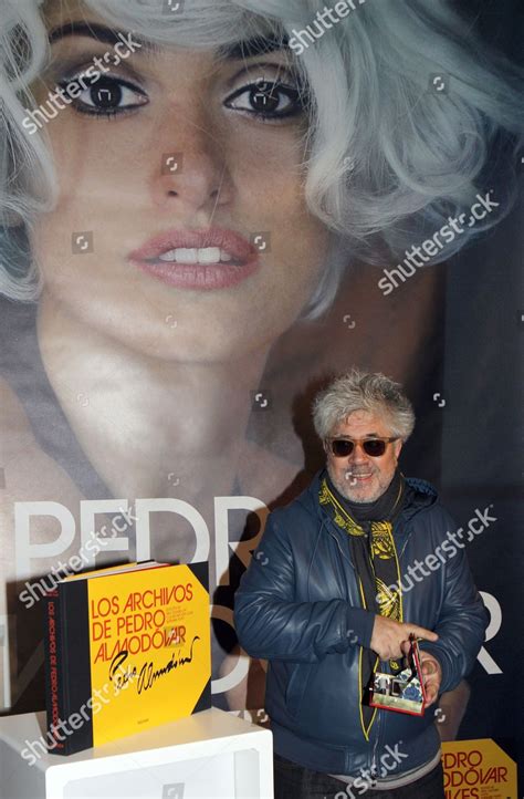 Spanish Film Maker Pedro Almodovar Poses Editorial Stock Photo Stock