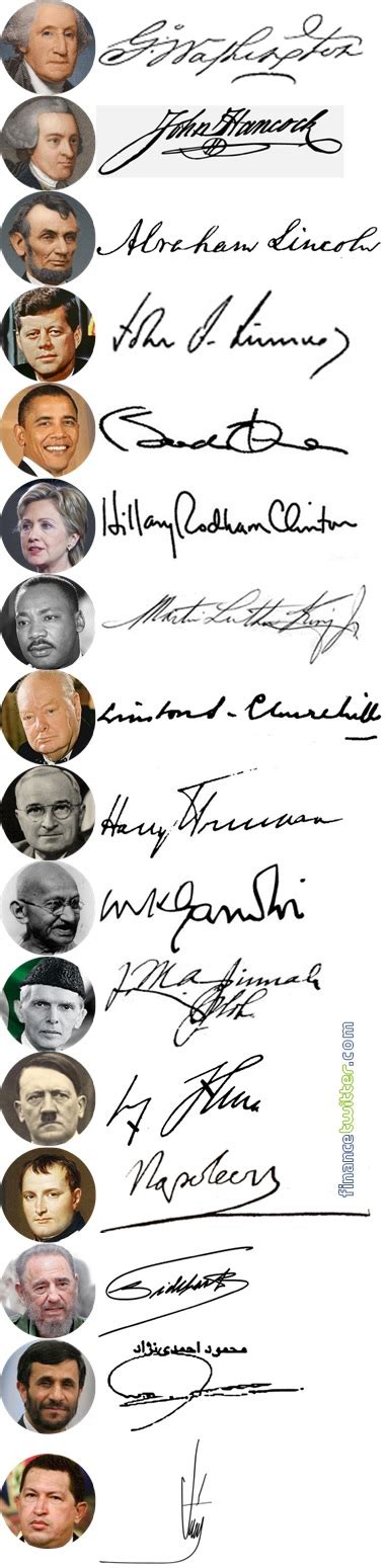 50 Cool Signatures Of Worlds Rich And Famous People Cool Signatures