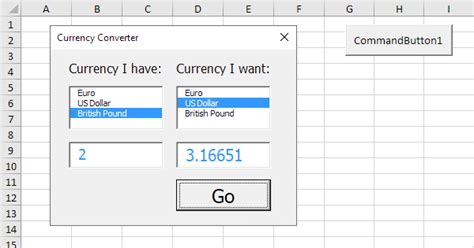 Currency Converter In Excel Vba In Easy Steps