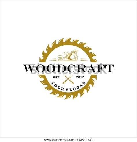 Woodcraft Logo Stock Vector Royalty Free 643542631 Shutterstock