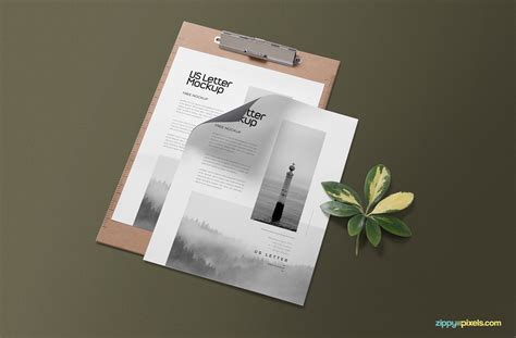 Download Free Letterhead Mock up | ZippyPixels