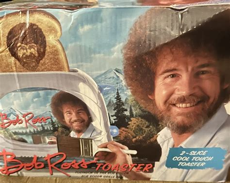 Uncanny Brands Bob Ross Toaster Toasts Bobs Iconic Face Onto Your Toast 840790112749 Ebay