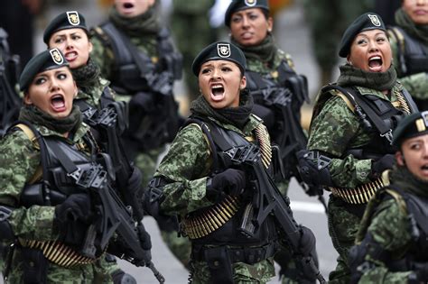 Members Of The Mexican Special Forces Participate In A Military Parade