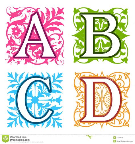 Decorative Alphabet Letters Clip Art 101 Clip Art