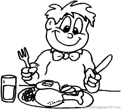 Thanksgiving Dinner 4 Coloring Page - Free Thanksgiving Day Coloring