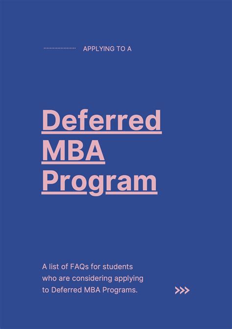 The deadline to apply to deferred MBA is coming up! I compiled tips