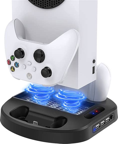 Buy Vertical Charging Stand For Xbox Series S Controllers With Cooling Fan Meneea Charger Dock