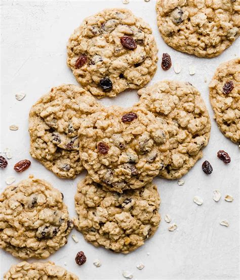 Soft And Chewy Oatmeal Raisin Cookies Salt Baker